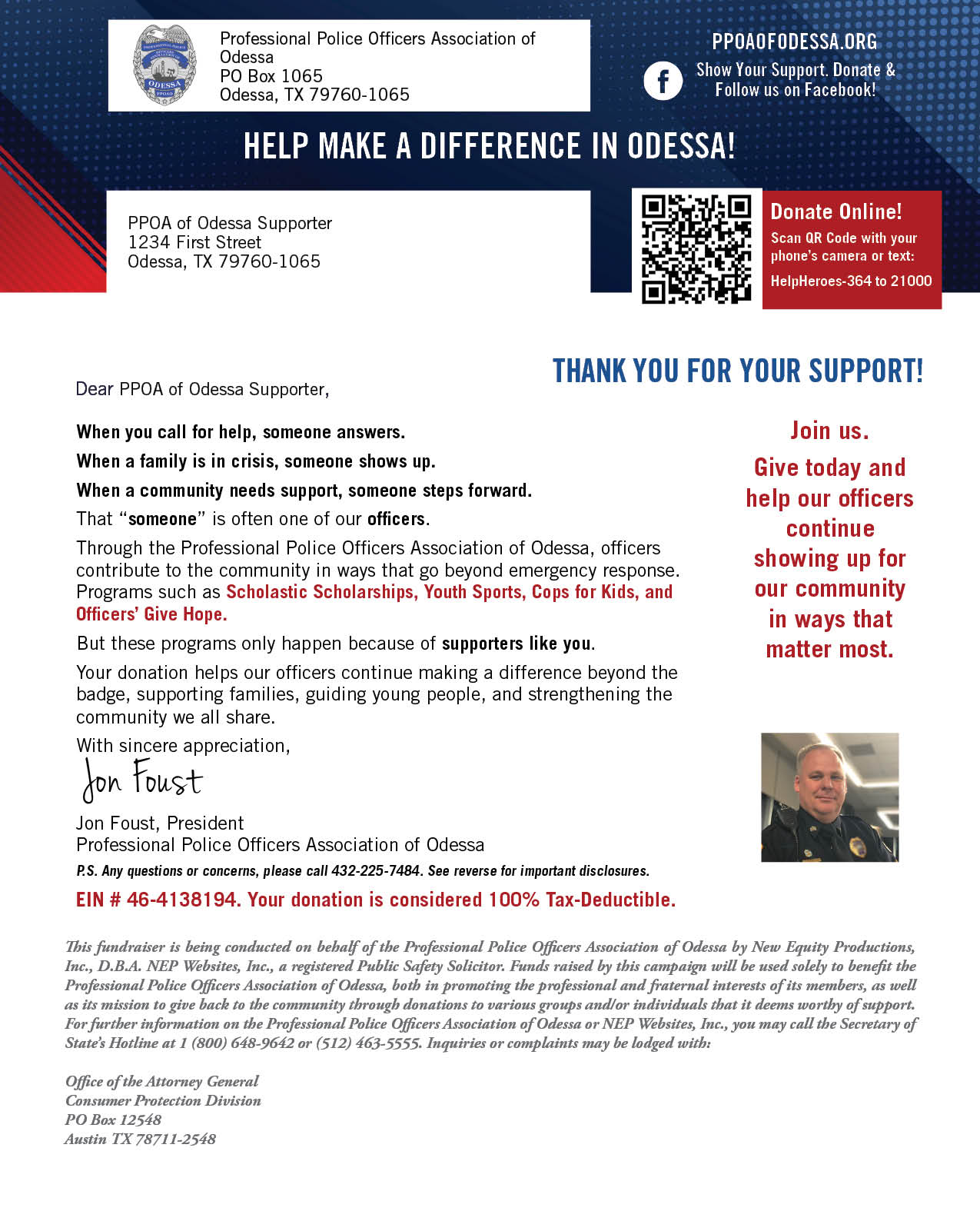 Donation Letter